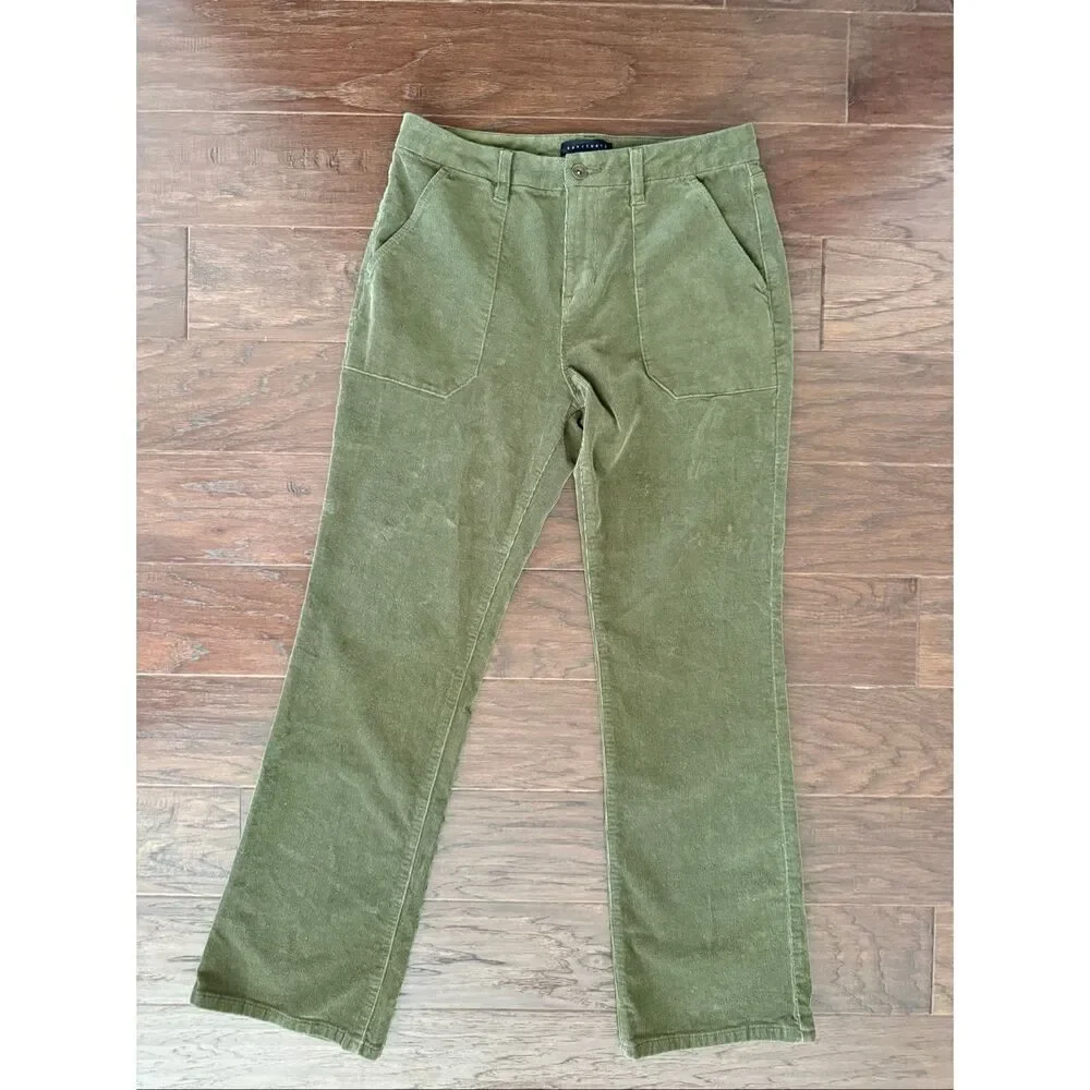 Sanctuary Green Corduroy Utility Pants size 29
